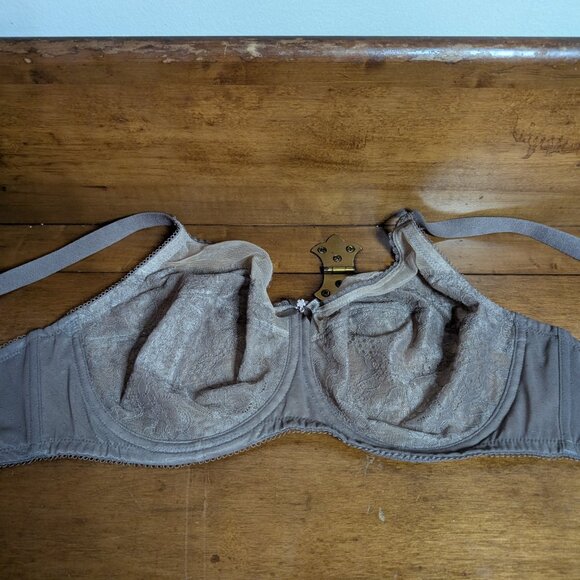 Wacoal Women’s Retro Chic Full Figure Underwire Brown Cappuccino 36DD - Picture 7 of 8